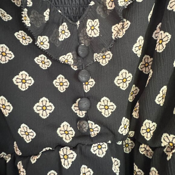 NWT Torrid Babydoll Chiffon Cami BLACK GEO FLORAL - size 3X - Picture 7 of 11